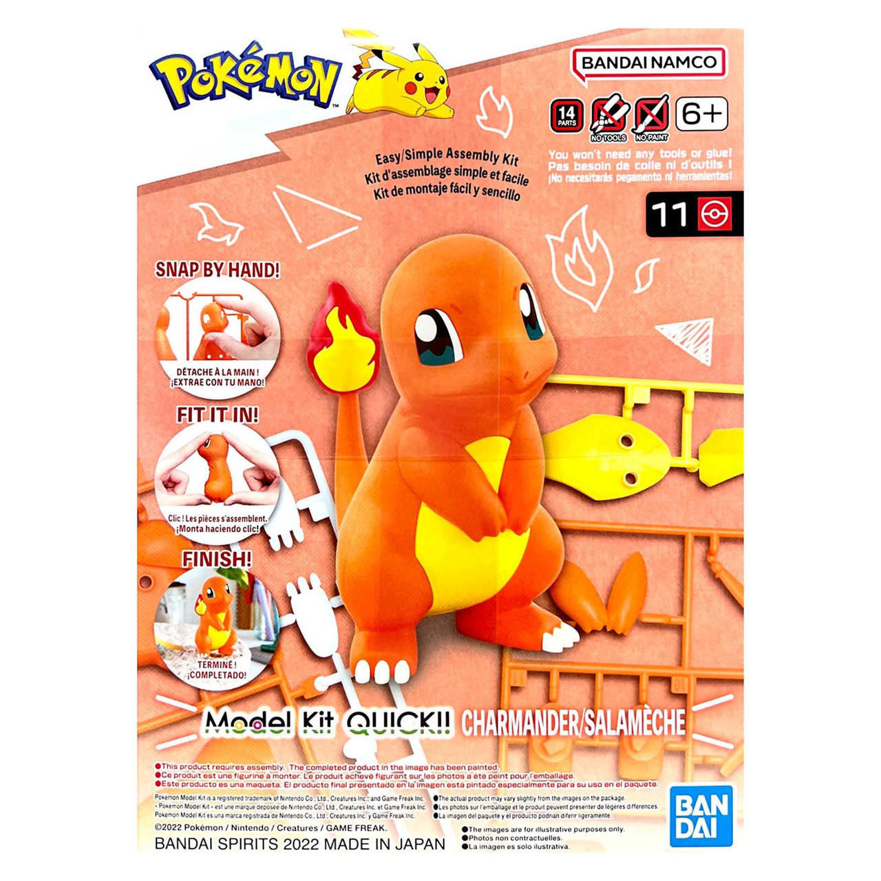 Bandai Pokemon Charmander / Salameche Snap Kit 2617946